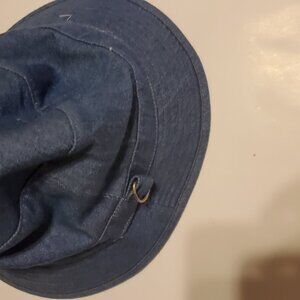 Circo Girls Jean Canvas Bucket Hat with Wide Brim and Buckle Accent